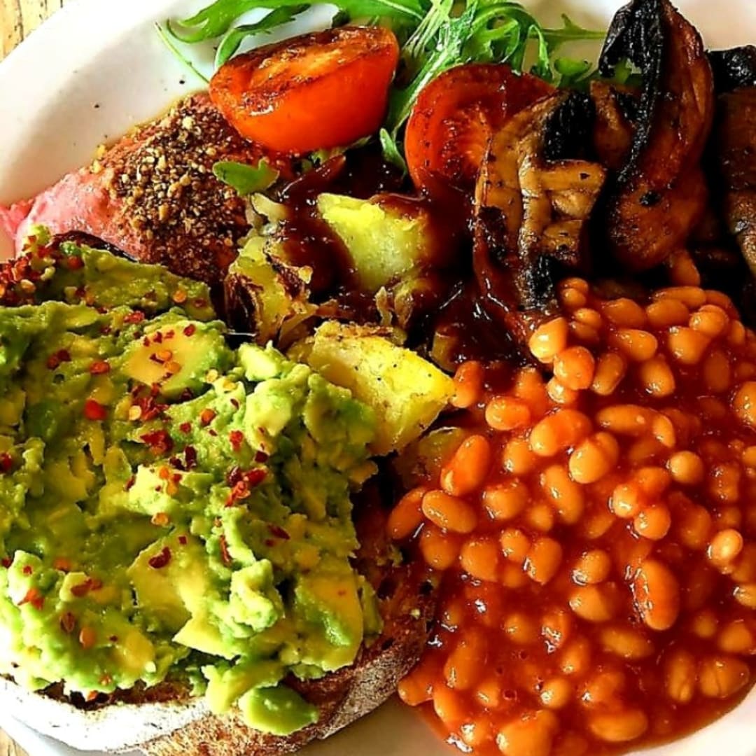 Cafe Bosconova's famous vegan breakfast 